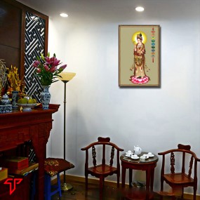 Tranh phật giáo quan thế âm bồ tát